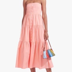 Staud Elroy Dress in Grapefruit